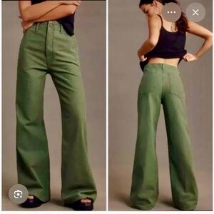 The Major Sneak Roller High Rise Wide Leg Jeans